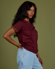 Vintage Ringer Tee - Red Wine