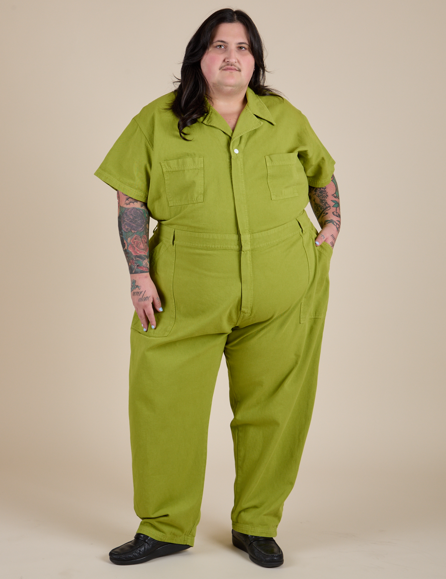Short Sleeve Jumpsuit - Gross Green – BIG BUD PRESS