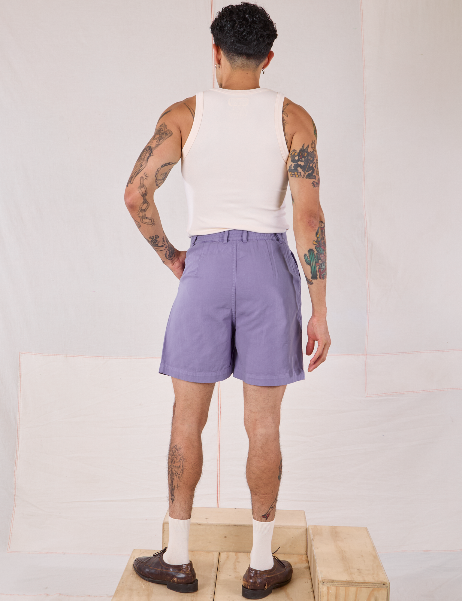 Trouser Shorts - Faded Grape