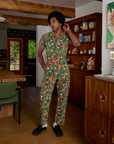 Jerrod is wearing Short Sleeve Jumpsuit in Kitchen Collection