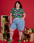 Veggie Village Cropped Baby Tee
