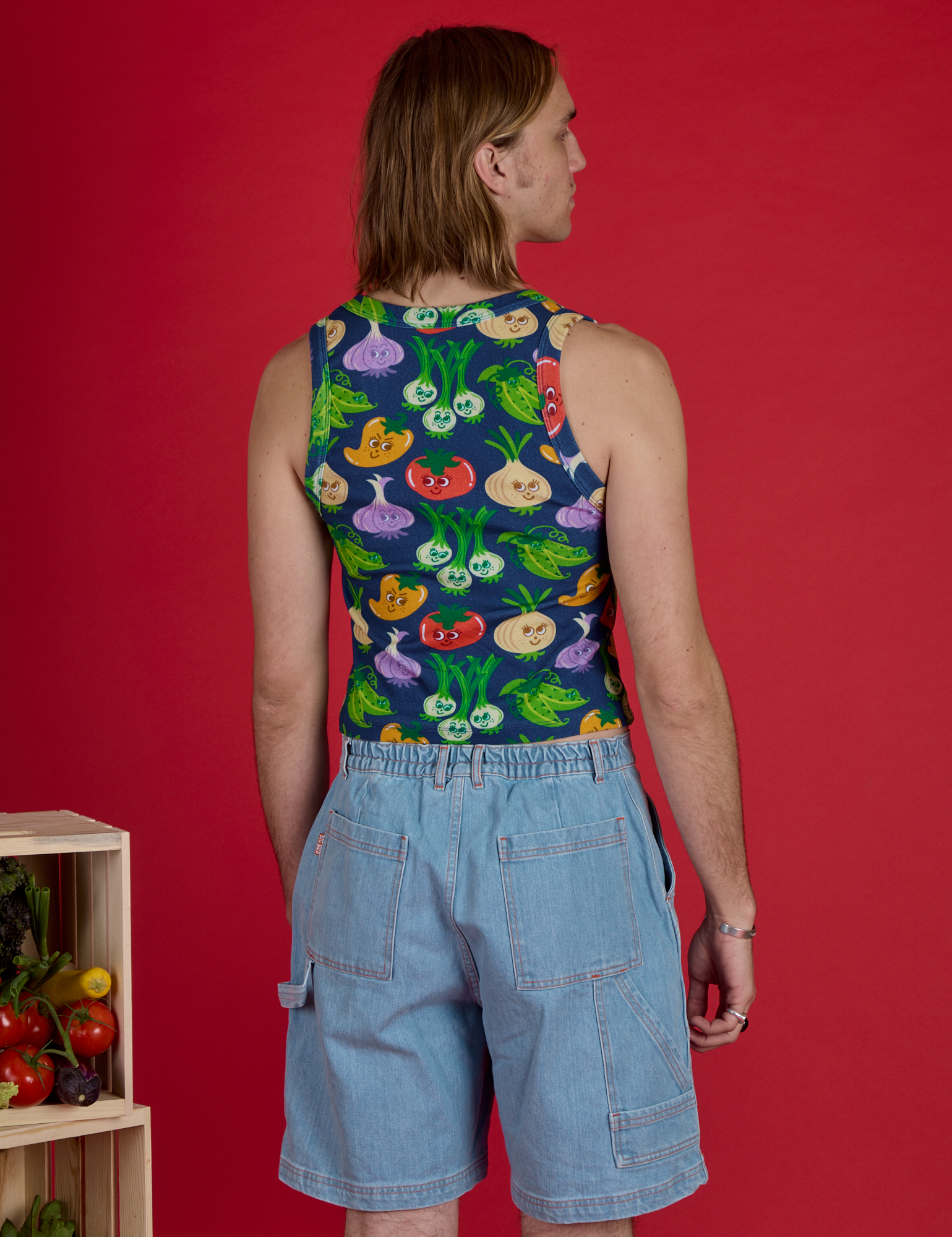 Cropped Tank - Veggie Village