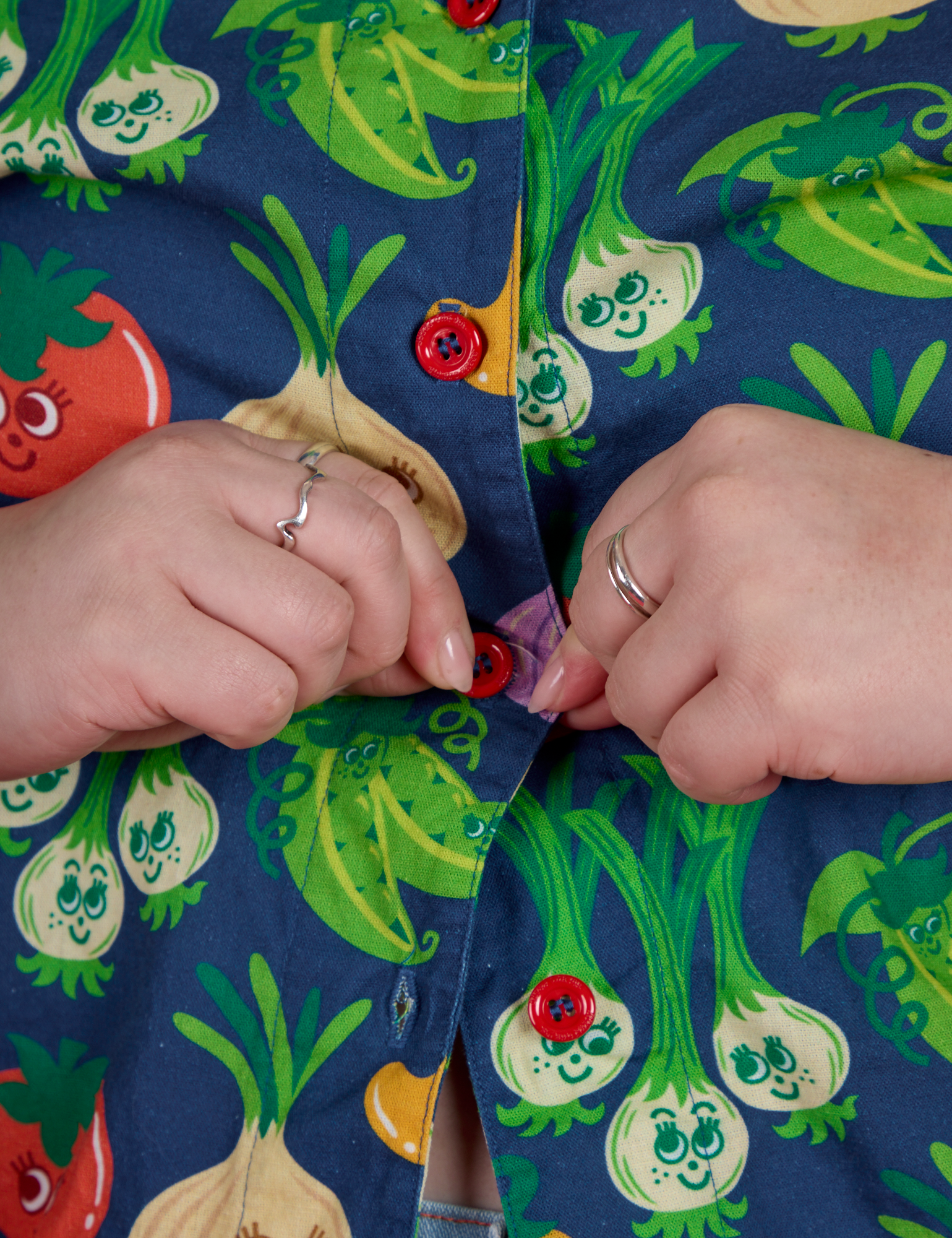 Veggie Village Pantry Button-Up