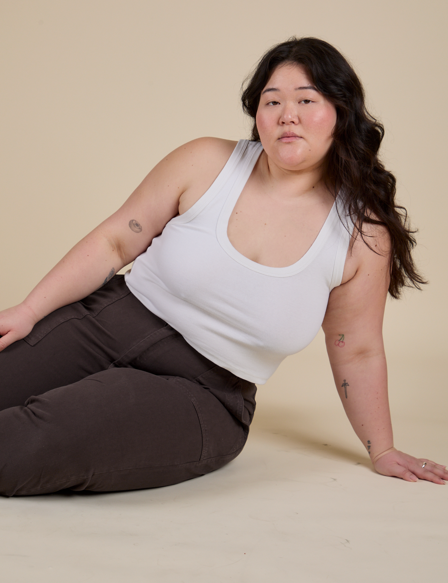 Work Pants in Espresso Brown on Ashley