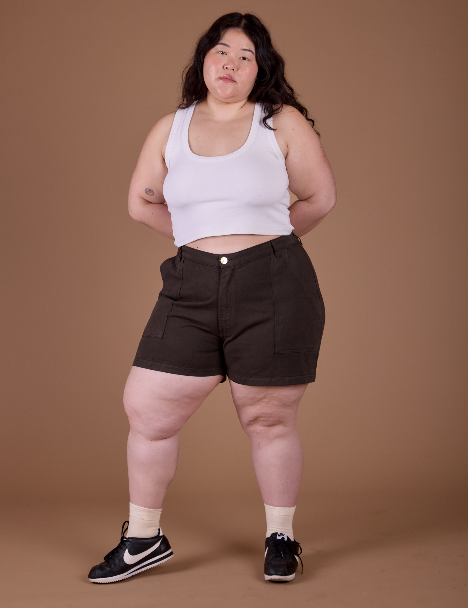 Classic Work Shorts - Espresso Brown