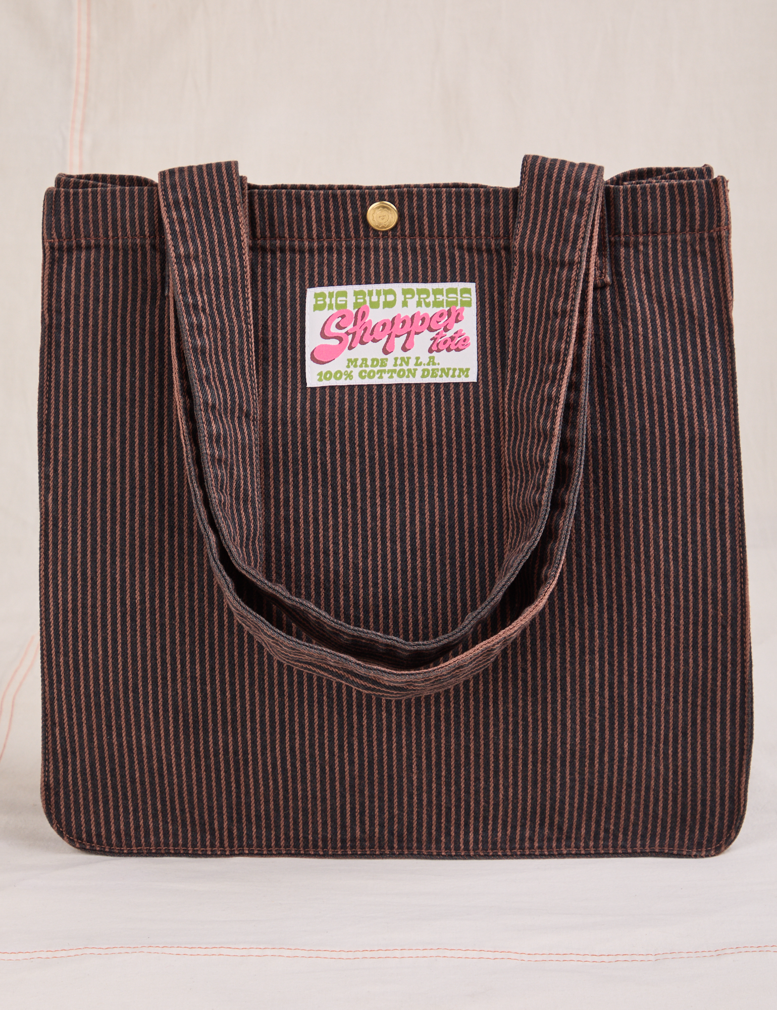 Railroad Shopper Tote in fudgesicle brown