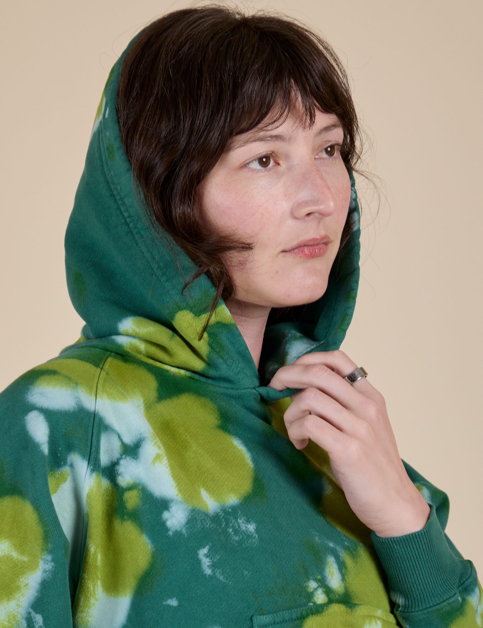 Heavyweight Oversized Hoodie - Green Magic Waters