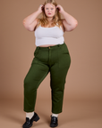 Organic Work Pants - Evergreen