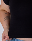 Cropped Baby Tee - Basic Black