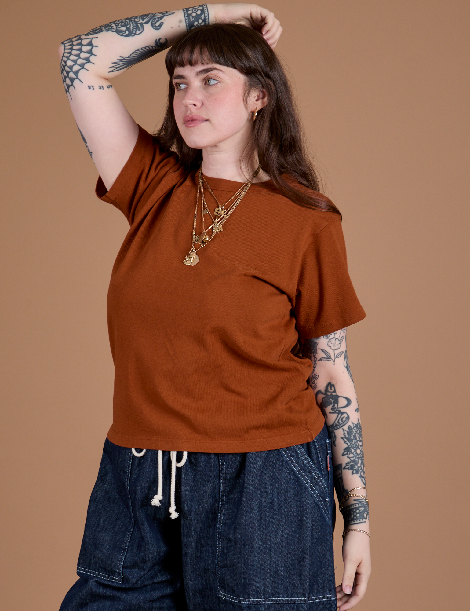 Burly Tee - Burnt Terracotta