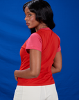 Vintage Tee in Pop Rocks Explosion angled back view on Kandia