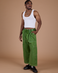 TRY-A-STYLE - Denim Drop Pocket Pants -Green Overdye *FINAL SALE*