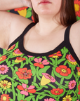 Flower Tangle Cami front close up on Marielena