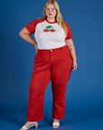 Produce Raglan Tee - Cherry