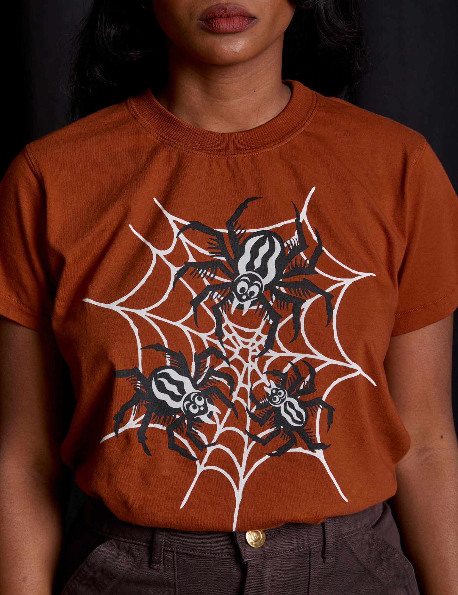 Vintage Tee in Spidey close up