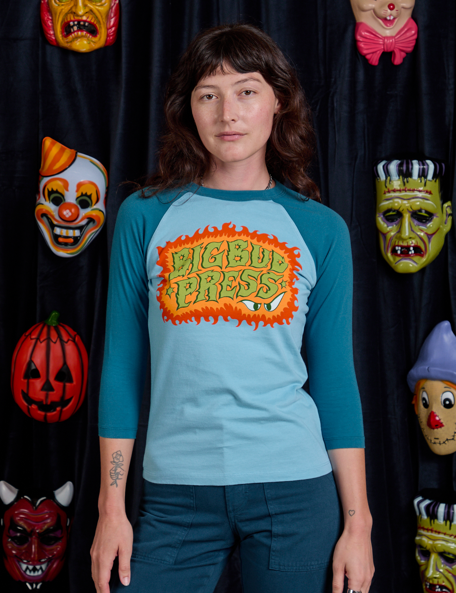 Raglan Tee in Haunted BBP on Alex