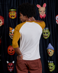 Raglan Tee in Frankenstein back view on Jerrod