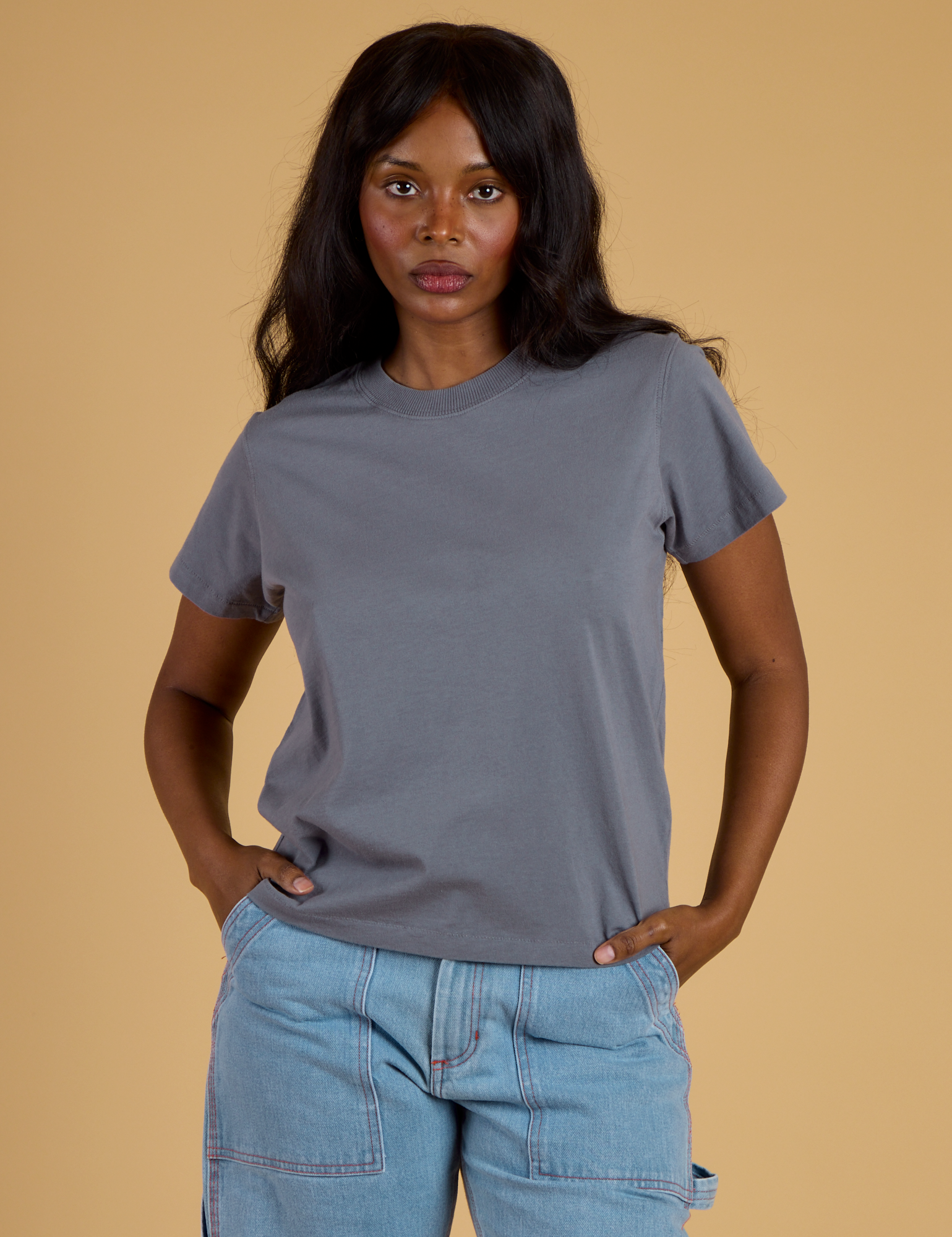 The Organic Vintage Tee - Washed Grey