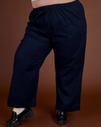 TRY-A-STYLE TUESDAY - Linen Action Pants - Navy Blue *FINAL SALE*