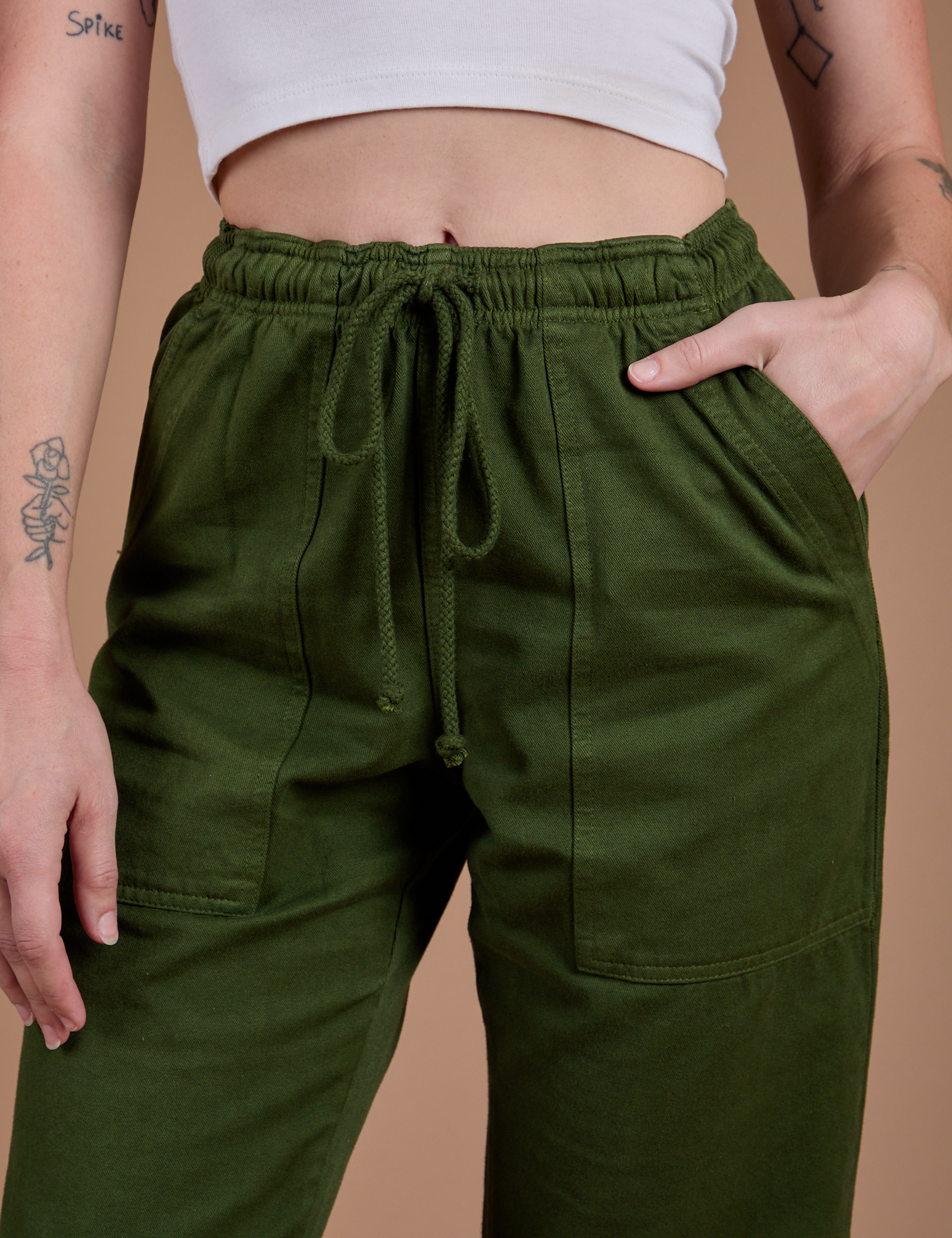 Organic Action Pants - Evergreen
