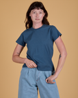 The Organic Vintage Tee - French Blue