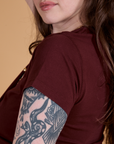 The Organic Vintage Tee - Red Wine