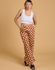 Printed Action Pants - Lucky (Orange)