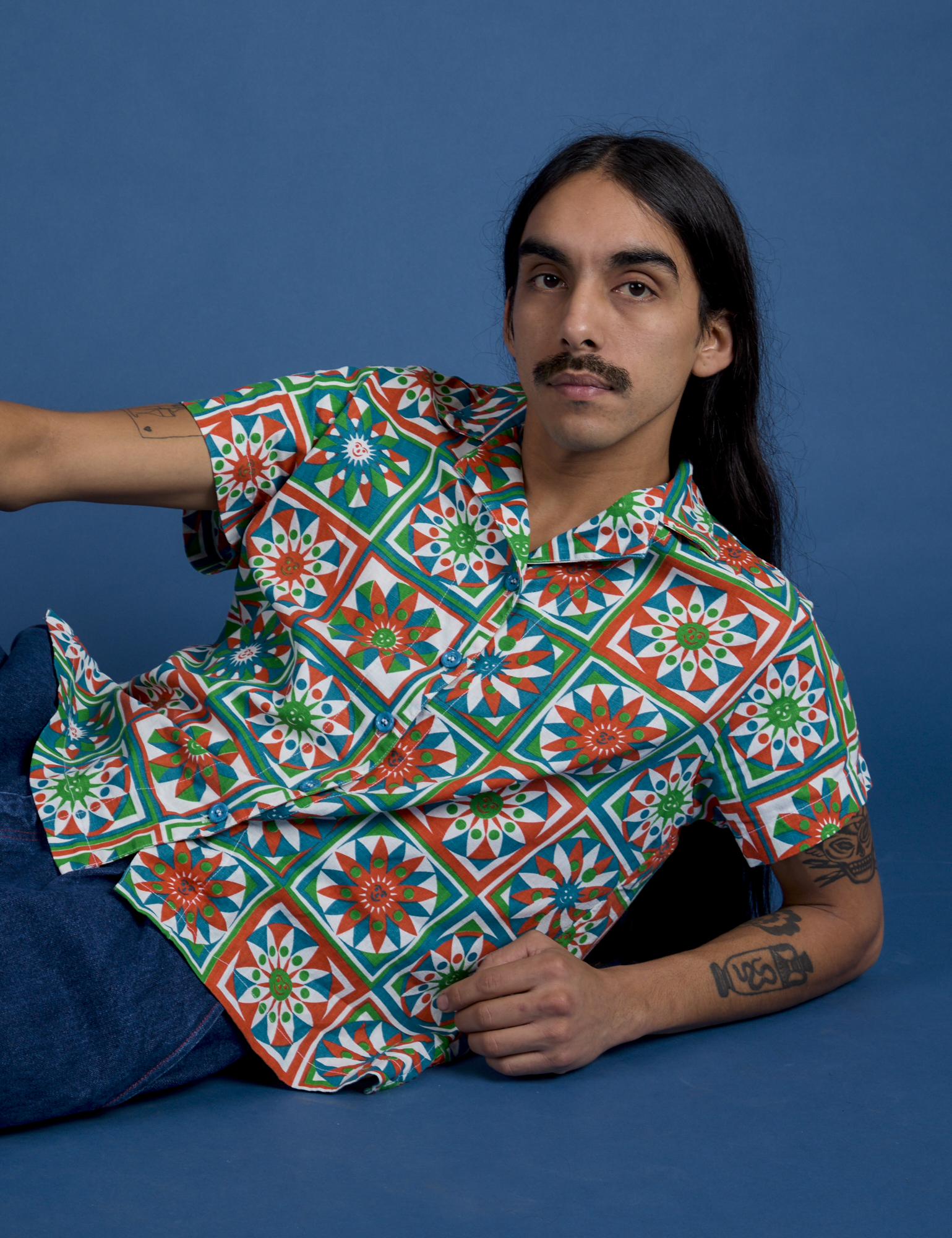 Quilt Print Pantry Button-Up on Anthony