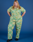 Spring Quilt Print Jumpsuit