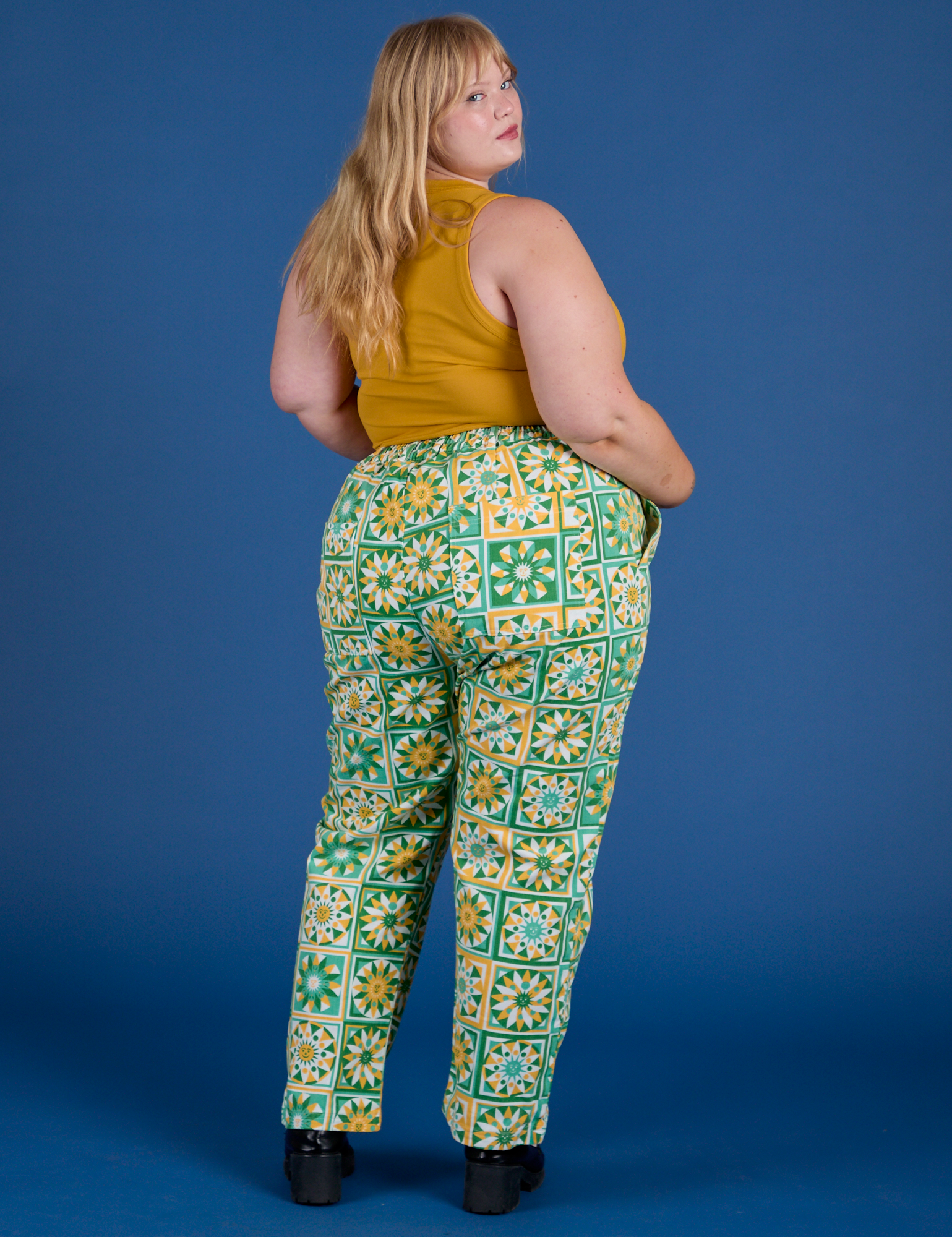 Work Pants - Spring Quilt Print