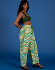 Drop Pocket Cargo Pants - Spring Quilt Print