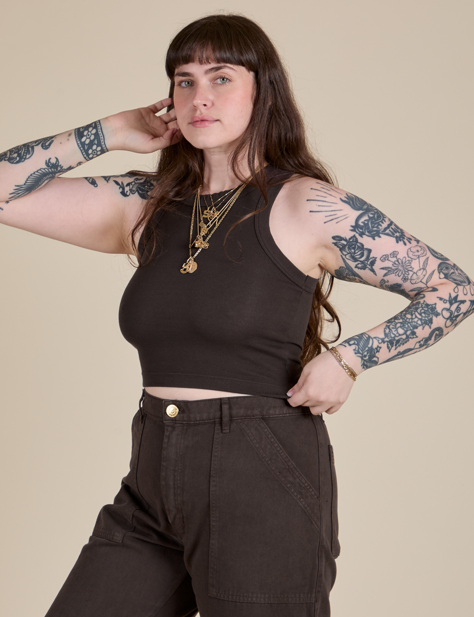 Racerback Tank - Espresso Brown