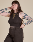 Racerback Tank - Espresso Brown