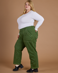 Railroad Denim Work Pants - Gross Green Overdye