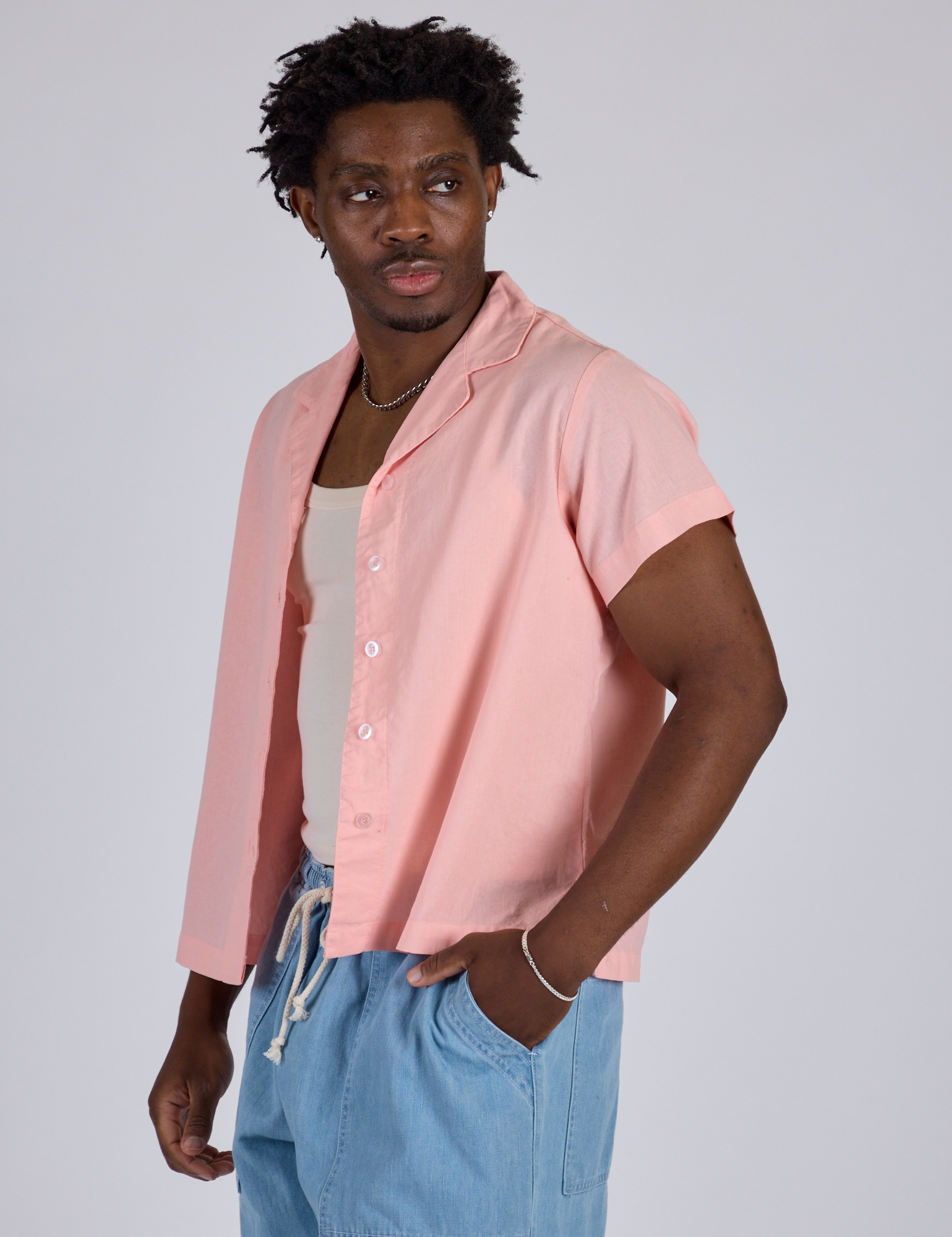 Pantry Button-Up - Baby Pink