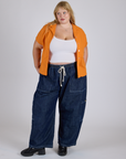 Pantry Button-Up - Creamsicle Orange
