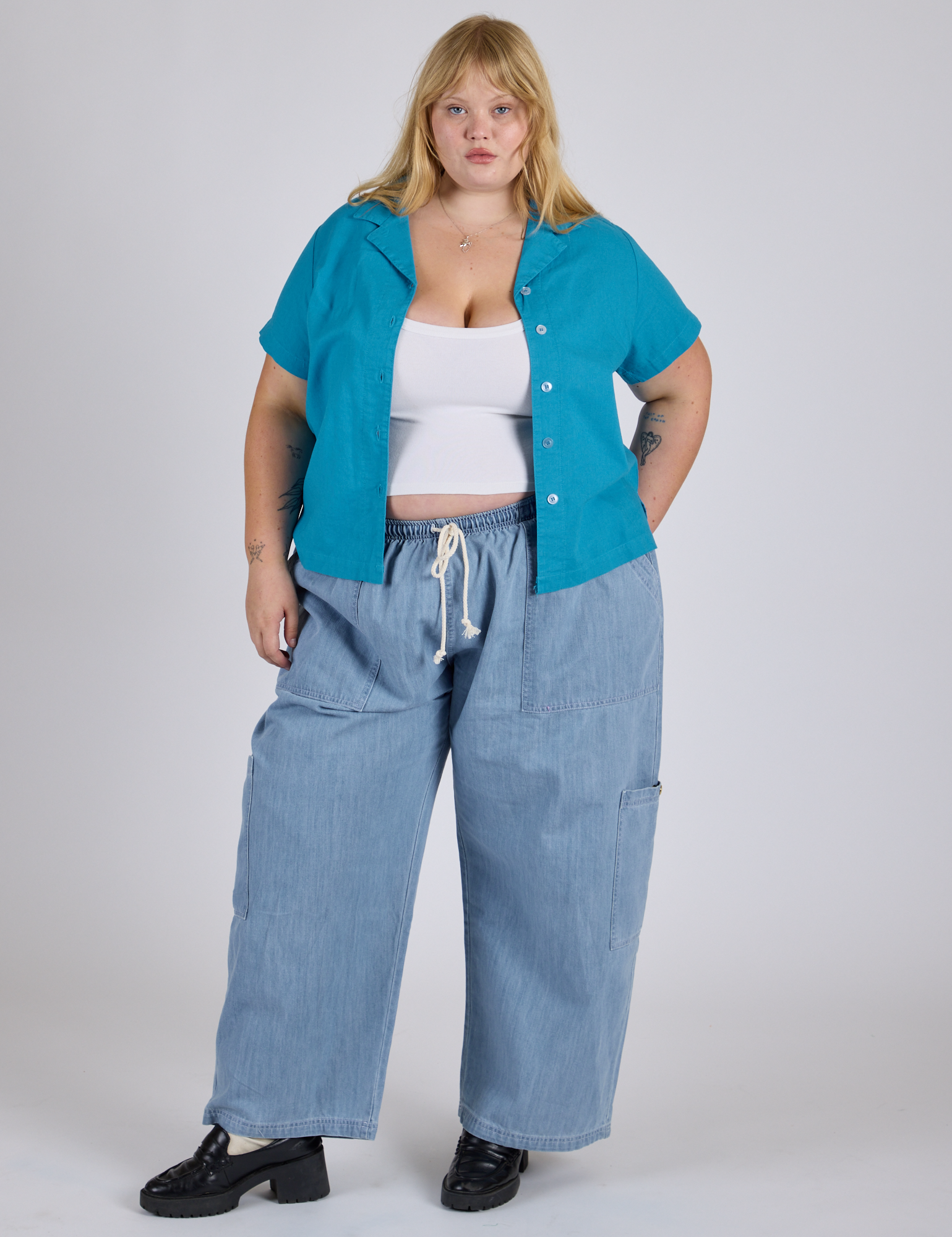 Pantry Button-Up - Hawaiian Blue