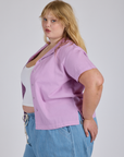 Pantry Button-Up - Lilac Purple