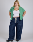 Pantry Button-Up - Seafoam Green