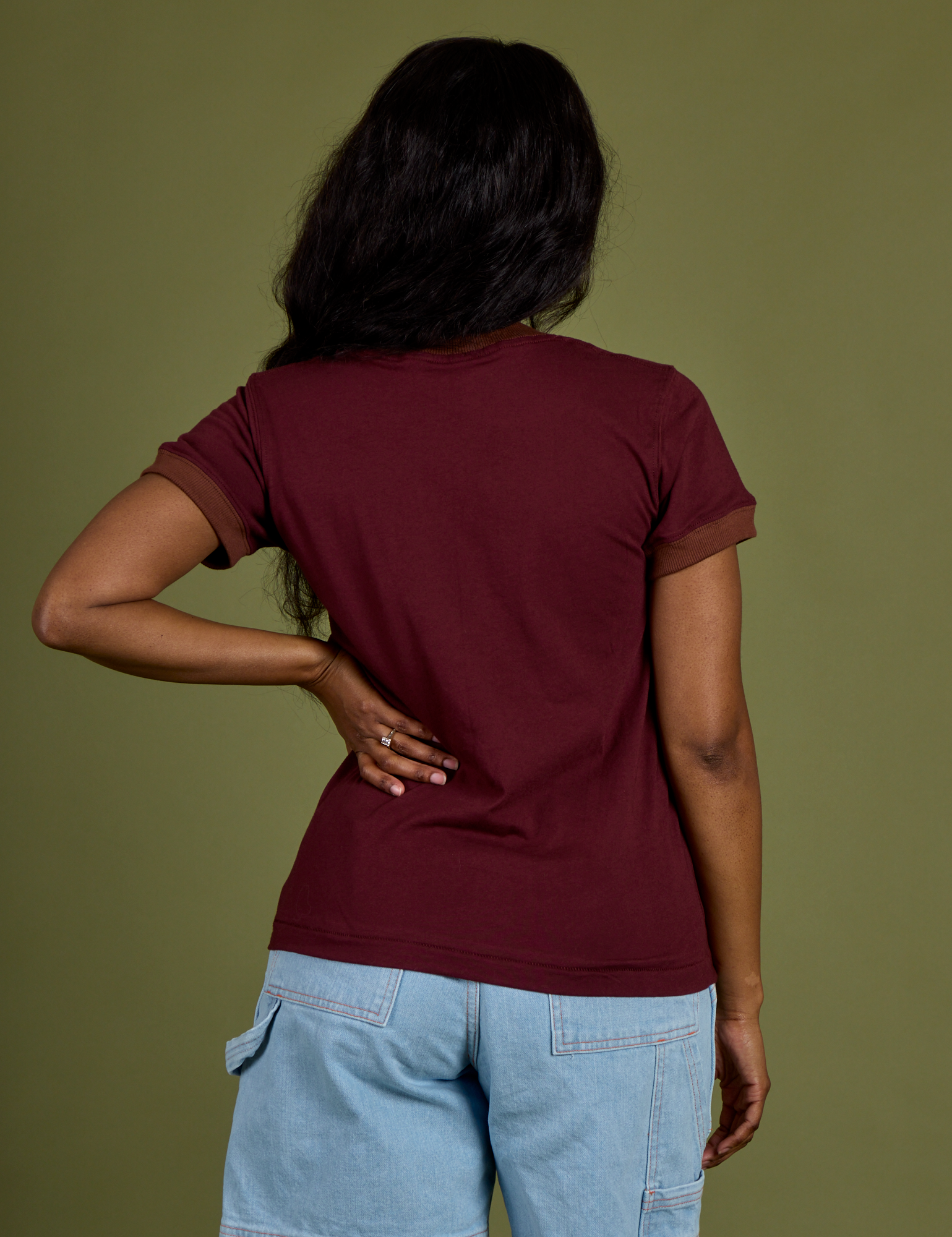 Vintage Ringer Tee - Red Wine