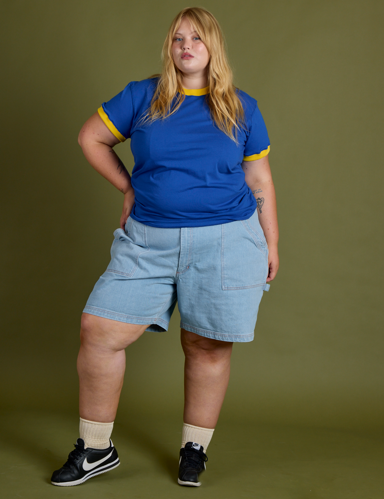 Vintage Ringer Tee - Royal Blue