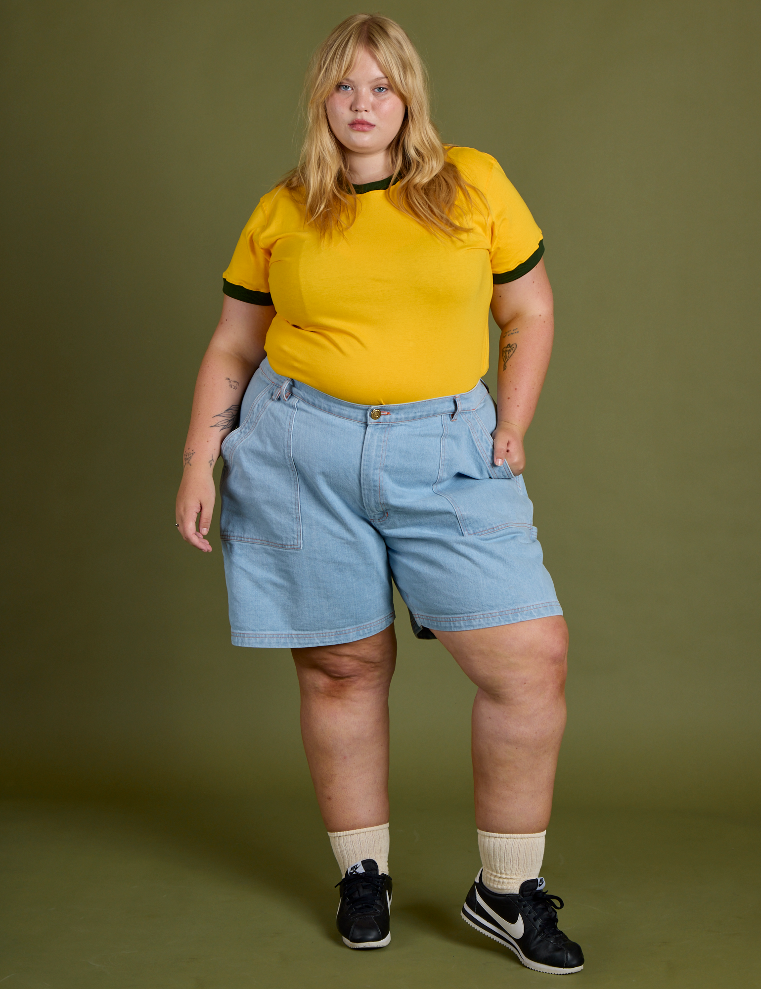 Vintage Ringer Tee - Sunshine Yellow