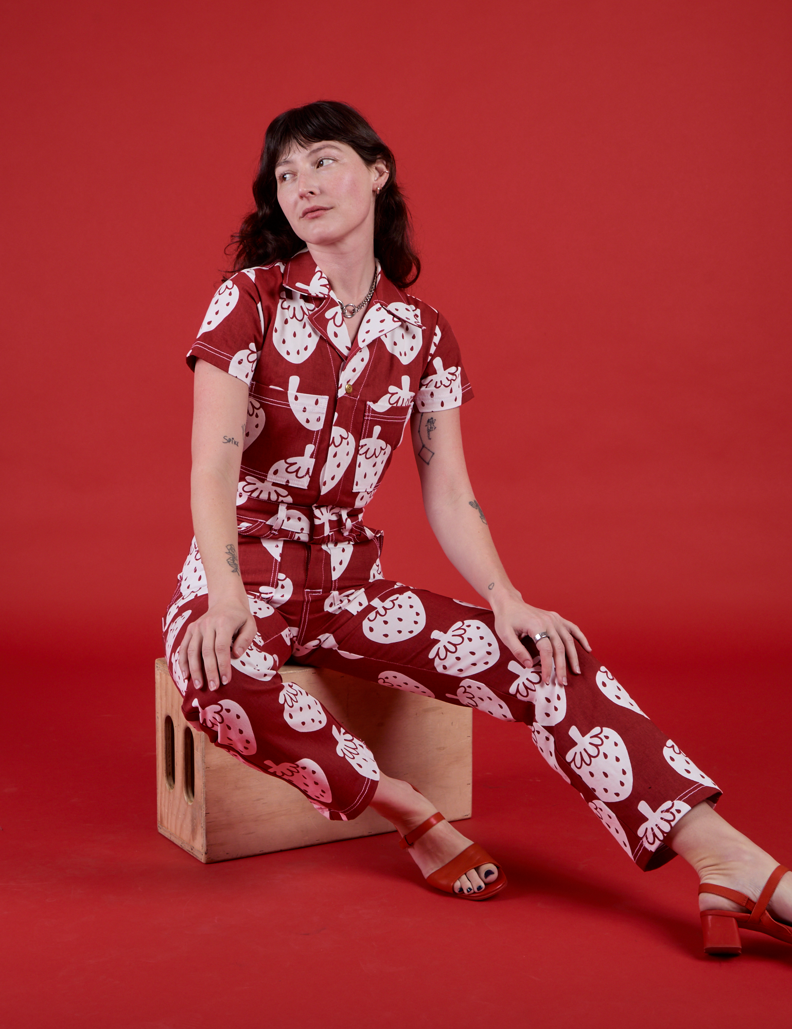 Strawbaby Jumpsuit worn by Alex