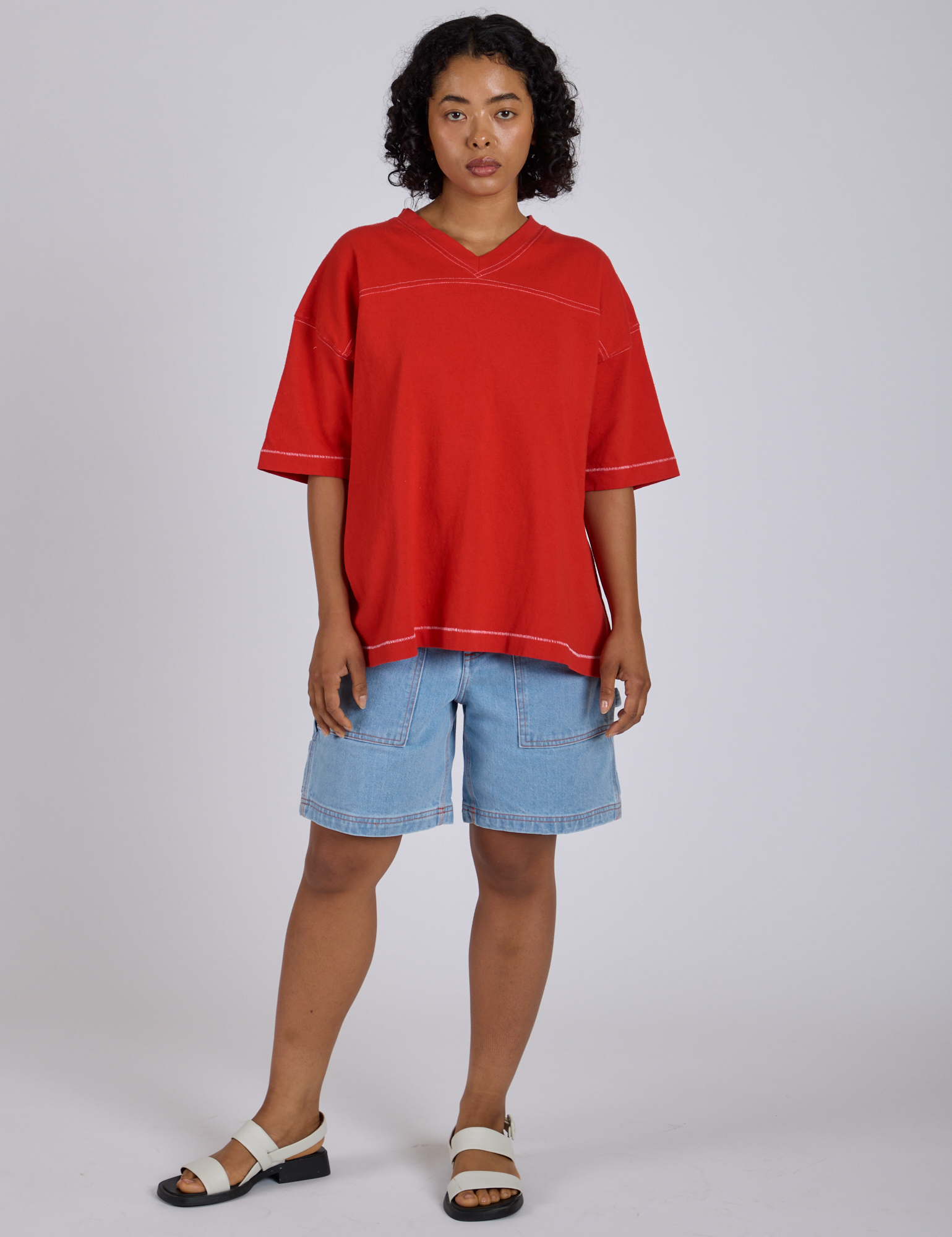 Burly Jersey - Mustang Red