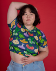 Veggie Village Cropped Baby Tee