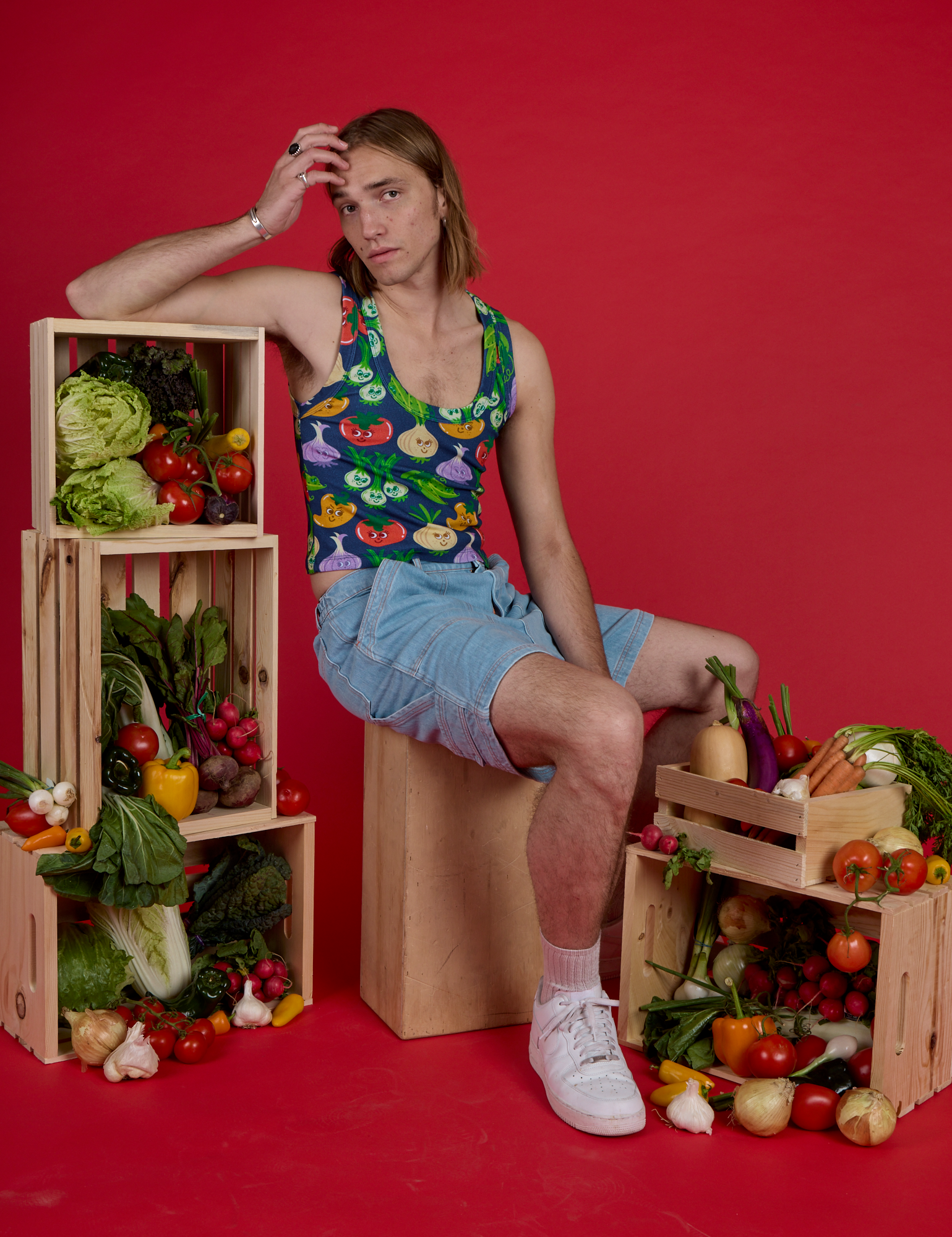 Cropped Tank - Veggie Village