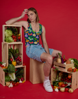 Cropped Tank - Veggie Village