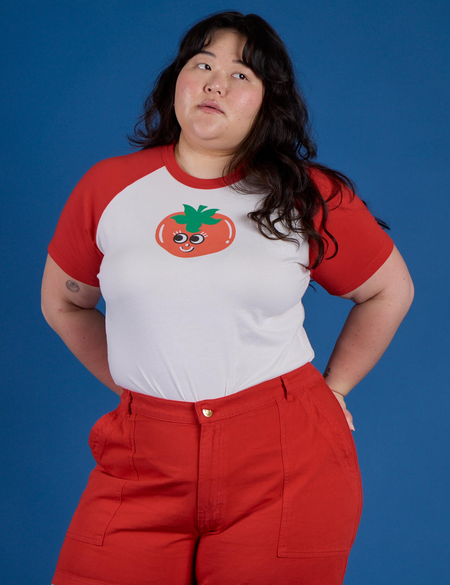 Produce Raglan Tee - Tomato