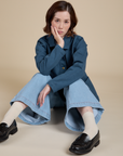 Denim Work Jacket in French Blue on Hana