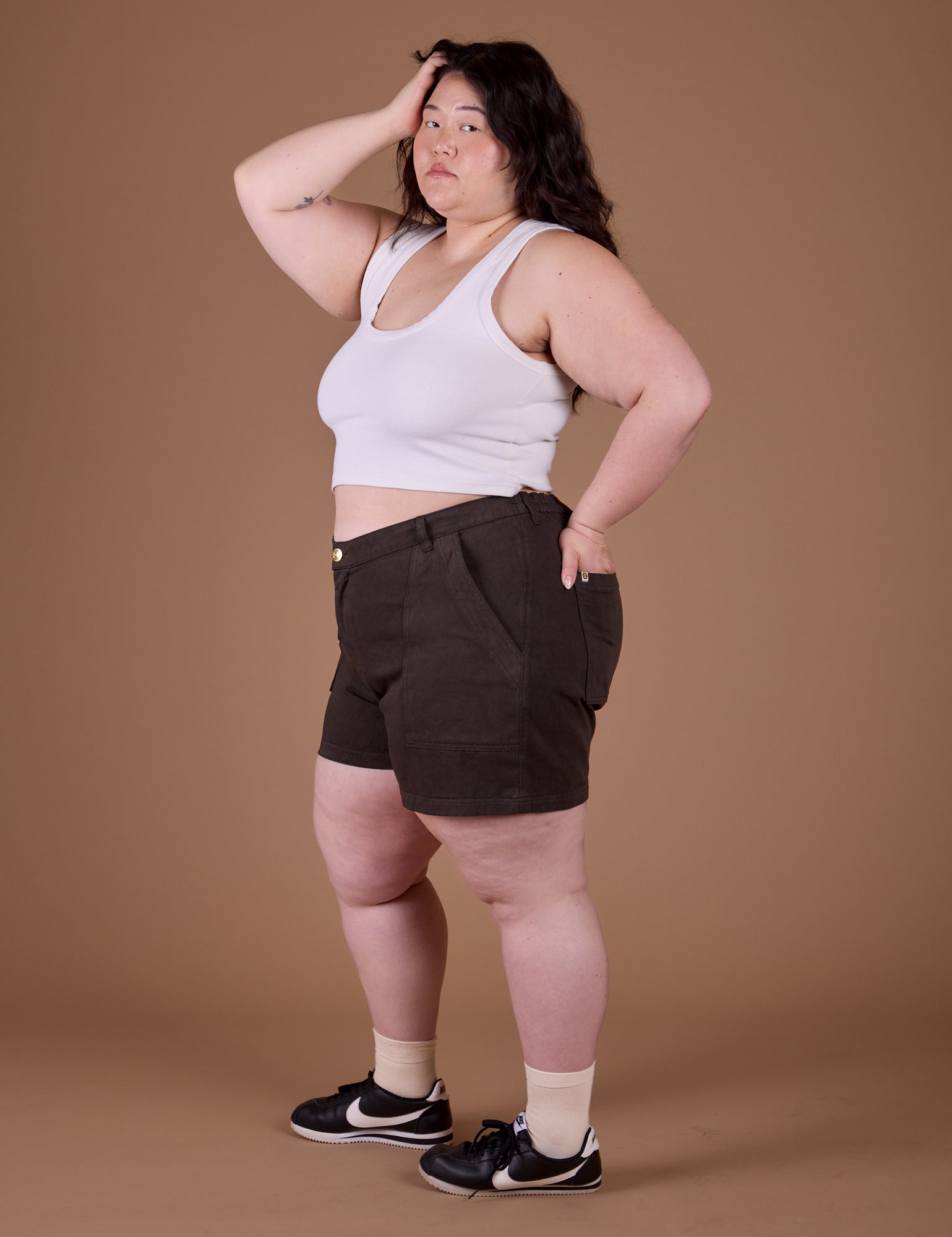 Classic Work Shorts - Espresso Brown